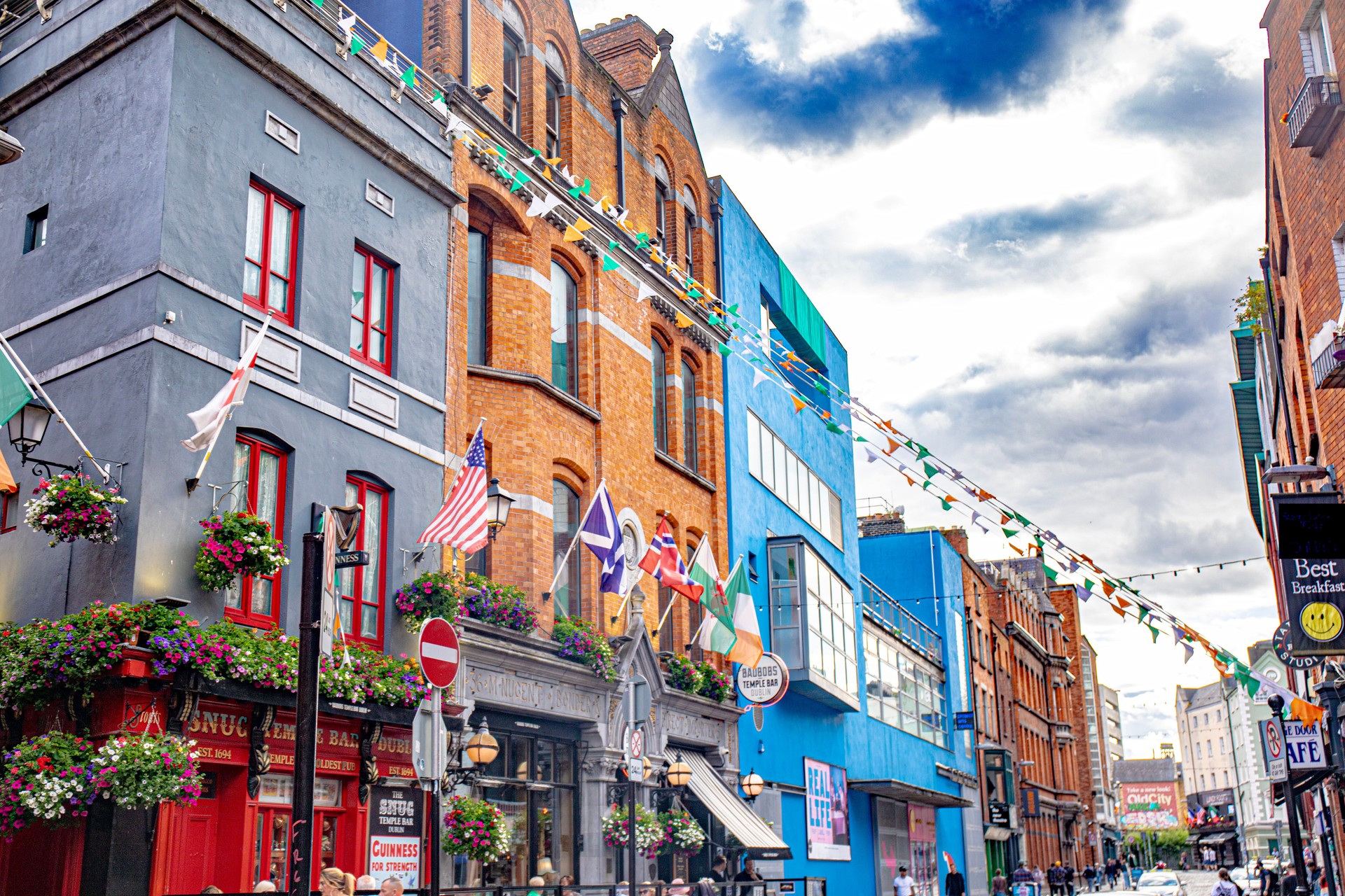 Dublin temple bar street  Irland